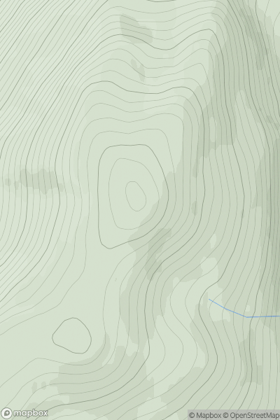 Thumbnail image for Beinn Mheadhoin [Cairngorms] showing contour plot for surrounding peak